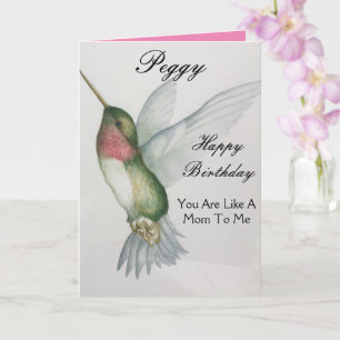 Comme Une Maman Carte De Voeux D'Anniversaire