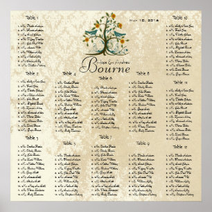 Commence à 13,20 $ Tableau de siège 12 Tableaux