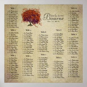 Commence à 13,20 $ Tableau de siège 12 Tableaux