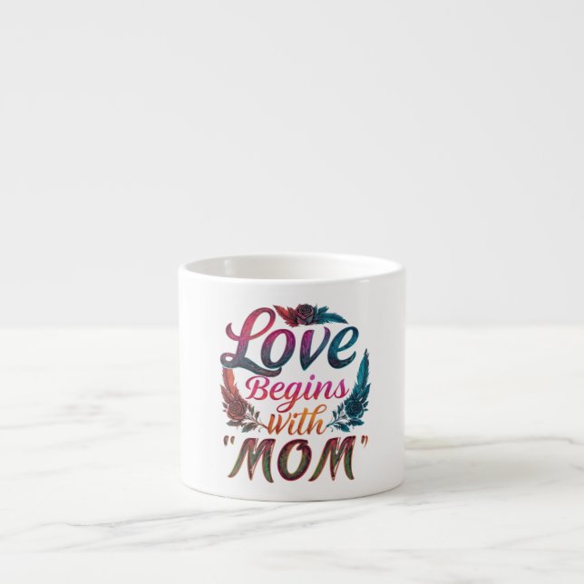 Commence avec "Maman" - Spécialité Espresso Mug (Devant)