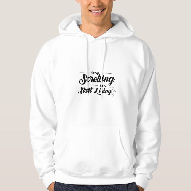Commencer à vivre - Sweat - shirt à capuche de dev (Devant)