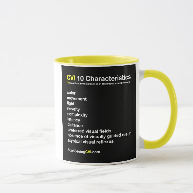 Commencez à voir CVI la tasse - jaune (Droite)