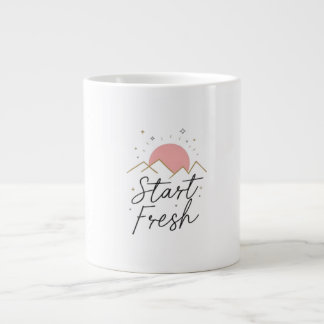 Commencez la Mug Pastel Sunrise Minimaliste Frais