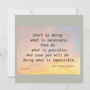 COMMENCEZ PAR FAIRE ST. CARTE PLAT FRANCIS