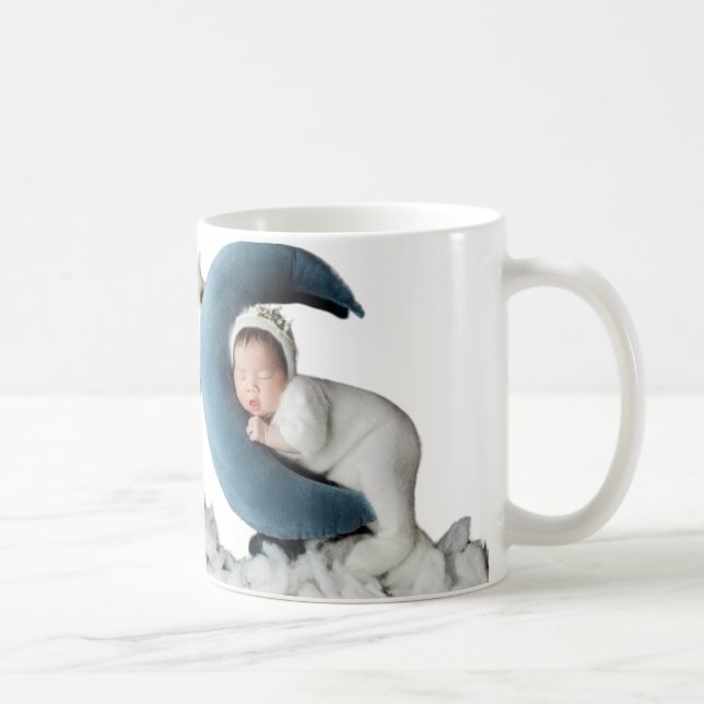 🌙 Commencez Sauvage, Enfant de la Lune Mug – Bébé (Droite)