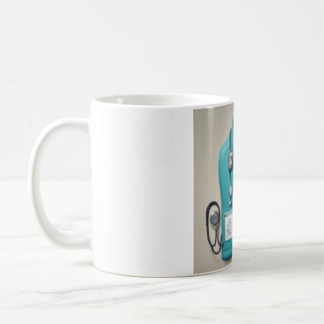 Commencez votre voyage : Scrubs & Stethoscopes Mug (Gauche)