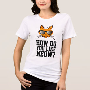 COMMENT AIMES-TU MEOW ? T-shirts de chats au ginge