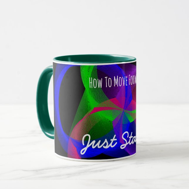 Comment aller de l'avant Mug de café (Devant gauche)