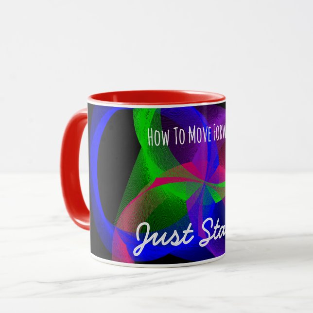 Comment aller de l'avant Mug de café (Devant gauche)