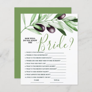 Comment bien connaître Bride Olive Branche de mari