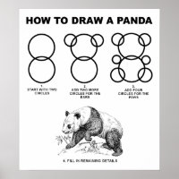 Comment dessiner une affiche amusante Panda