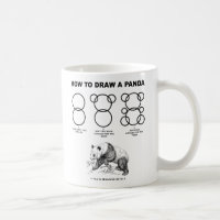 Comment dessiner une tasse drôle de panda