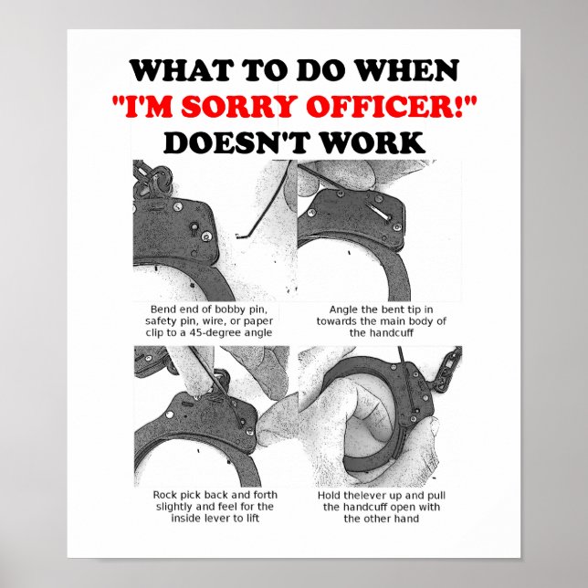 Comment échapper des manchons Poster drôle (Devant)