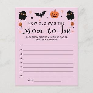 Comment était Old the Mom Halloween Baby shower Je