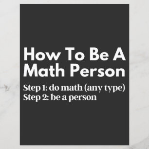 Comment être une personne mathématique