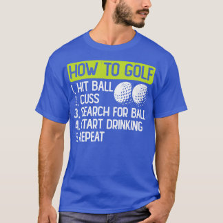 Comment Golf T-Shirt Pour Femmes Hommes 1