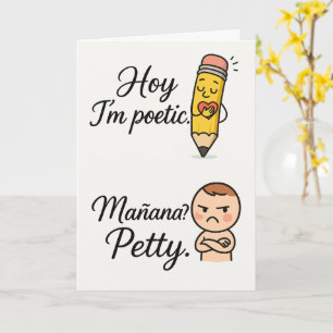 Comment je suis poétique Mañana Petty   Carte bili