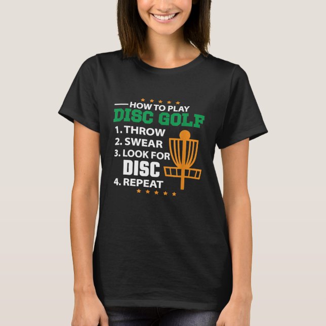Comment jouer Disc Golf Disque Golf Lovers T-Shirt (Devant)