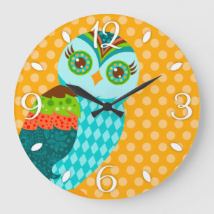 Comment maintenant horloge murale bleue de hibou