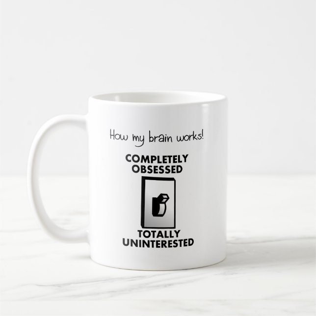 Comment mon cerveau fonctionne drôle Mug (Gauche)