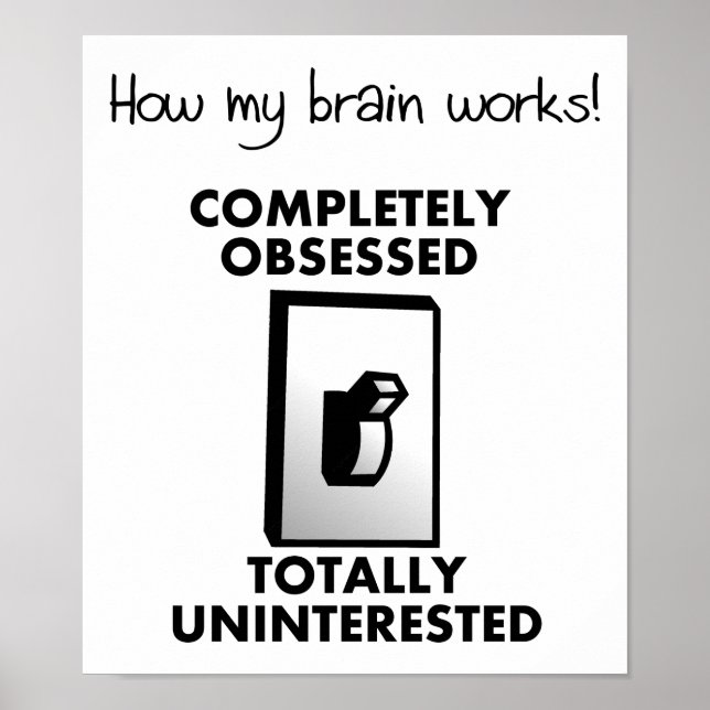 Comment mon cerveau fonctionne drôle Poster (Devant)
