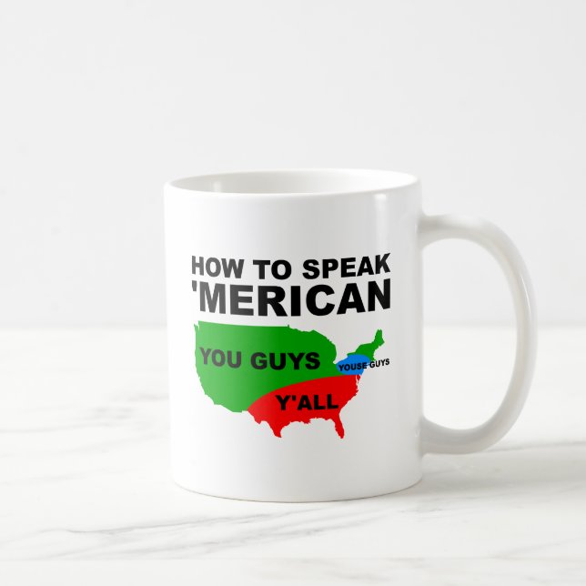Comment parler 'Merican Funny Mug (Droite)