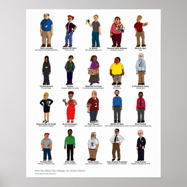 Comment porter votre affiche d'insigne (Devant)