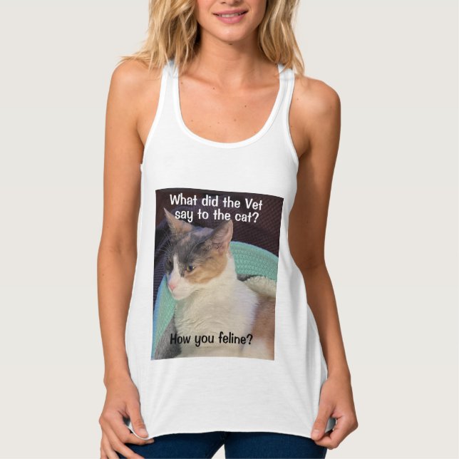 Comment tu félines ? Débardeur pour femme (Devant)