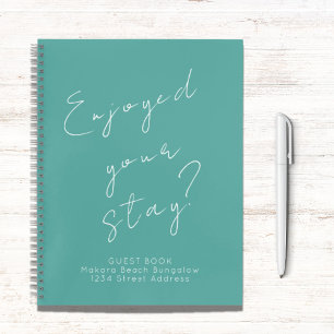 Commentaires clients Livre d'invités Turquoise