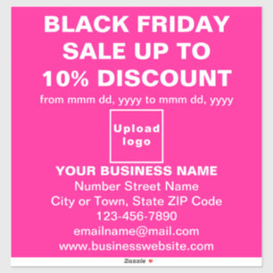 Commerce Black Vendredi Vente sur Sticker en Vinyl