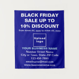 Commerce Black Vendredi Vente sur Tapisserie bleue