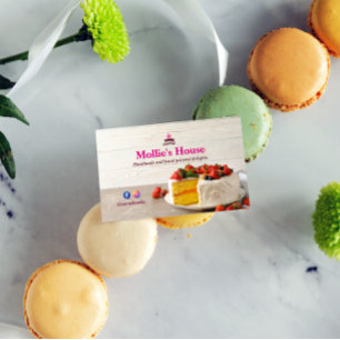 Commerce de gâteaux sucrés   Élégant Carte de visi