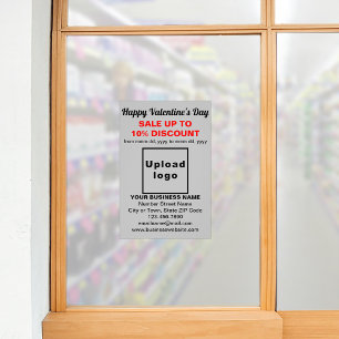 Commerce Valentine Vente sur papier photo gris