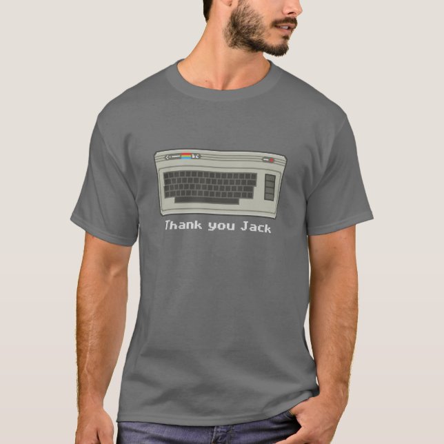 Commodore 64 - Merci Jack - T-shirt (Devant)