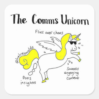 Comms autocollant Unicorn