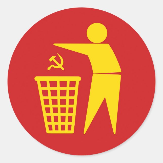 Communism is trash sticker (Devant)