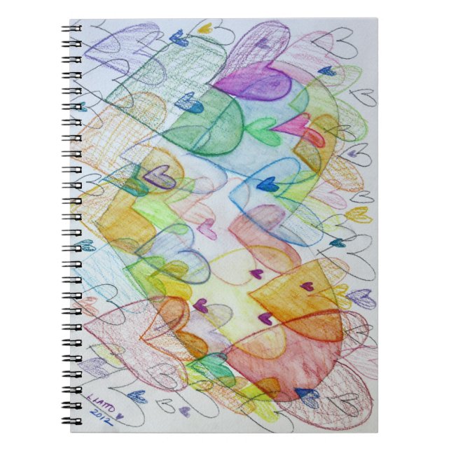 Community Hearts Rainbow Art Carnet Journal (Devant)