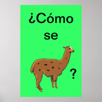 "Cómo se llama" ? Affiche