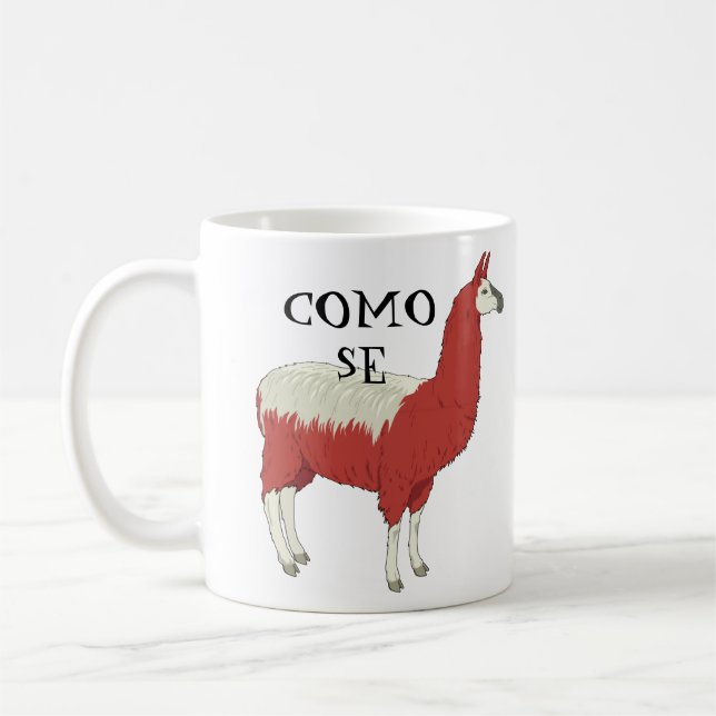 Como Se Llama Mug avec image en lama (Gauche)