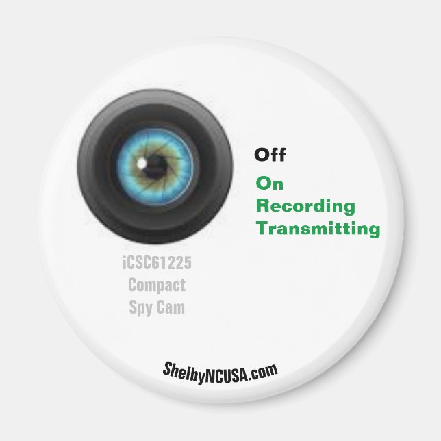 Compact Spy Cam Fridge Magnet (Devant)