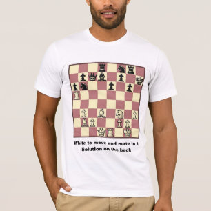Compagnon d'échecs dans 1 T-shirt de base du