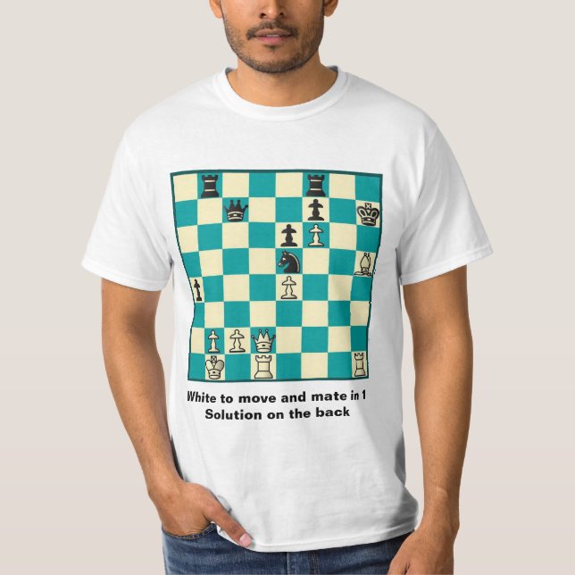 Compagnon d'échecs dans 1 T-shirt de valeur du (Devant)