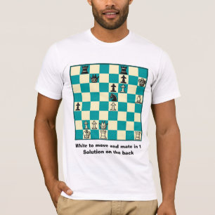 Compagnon d'échecs dans 1 T-shirt du puzzle #1