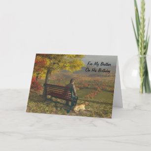 Compagnons d'automne - Carte d'anniversaire pour F