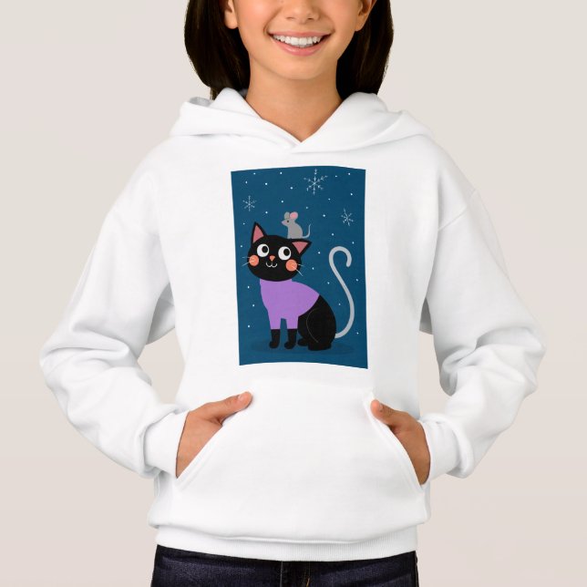 Compagnons enneigés – Chat et Souris fantaisistes  (Devant)
