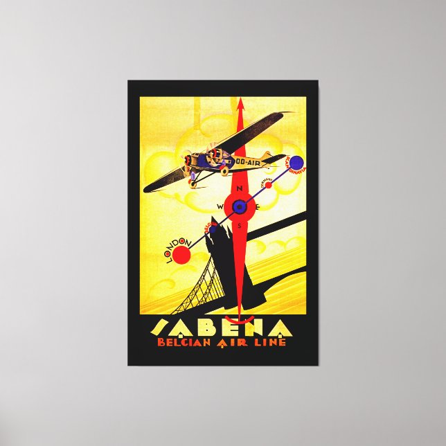 Compas Art déco Sabena (Recto)