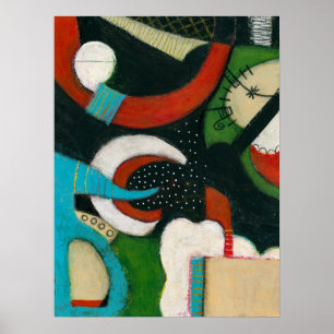 Compass at Night Poster Wall Art