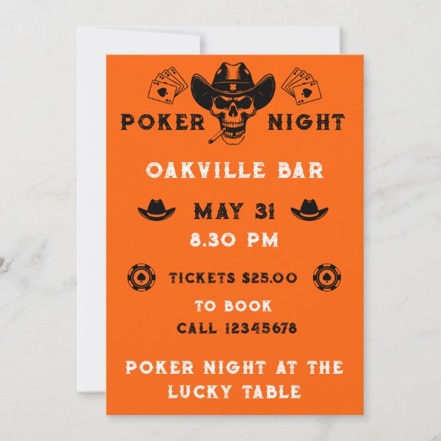 Compétition de nuit de poker (Devant)