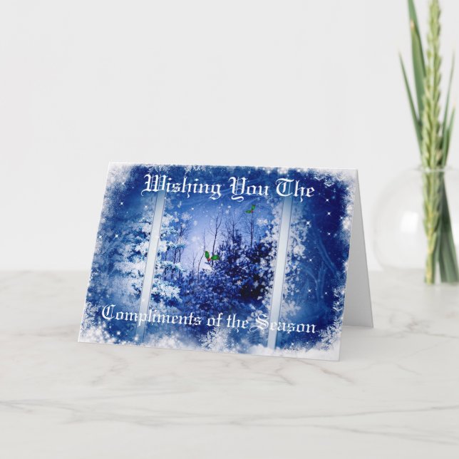 COMPLIMENTS DE LA CARTE DE NOËL SAISON (Devant)