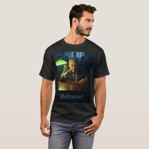 Comportement du patron hommes noir T-shirt